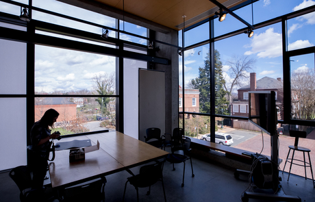Inside Campbell hall